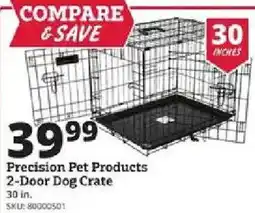 Rural King Precision Pet Products 2-Door Dog Crate offer