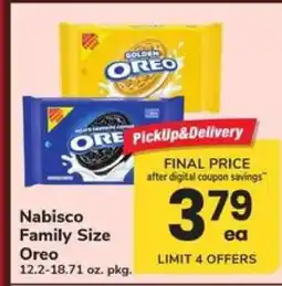 Safeway Nabisco Family Size Oreo offer