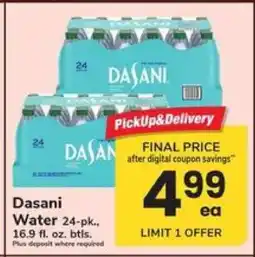 Safeway Dasani Water 24-pk offer
