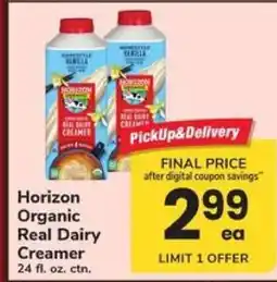 Safeway Horizon Organic Real Dairy Creamer offer