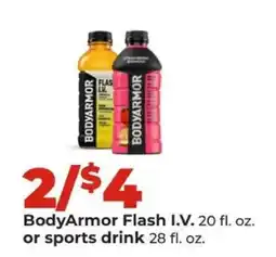 Hy-Vee BodyArmor Flash I.V. or sports drink offer