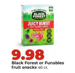 Hy-Vee Black Forest Or Funables Fruit Snacks offer