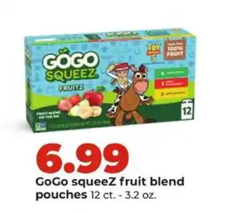 Hy-Vee GoGo squeeZ fruit blend pouches offer