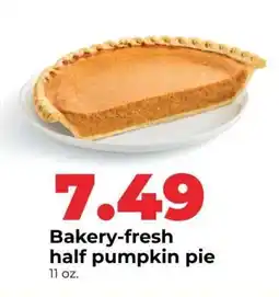 Hy-Vee Bakery-fresh half pumpkin pie offer