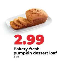 Hy-Vee Bakery-fresh pumpkin dessert loaf offer