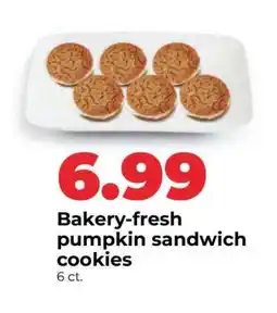 Hy-Vee Bakery-fresh pumpkin sandwich cookies offer
