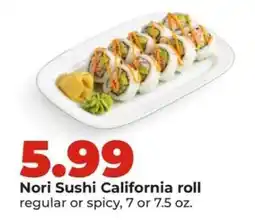 Hy-Vee Nori Sushi California roll offer