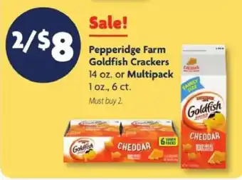 Family Dollar Pepperidge Farm Goldfish Crackers offer