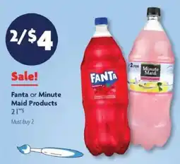 Family Dollar Fanta or Minute Maid Products offer