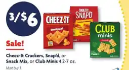 Family Dollar Cheez-It Crackers, Snap’d, or Snack Mix, or Club Minis offer