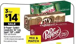 Dollar General Dr Pepper, Sunkist, Canada Dry, RC Cola, Squirt, 7UP, or A&W offer