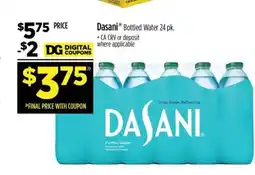 Dollar General Dasani Bottled Water 24 pk offer