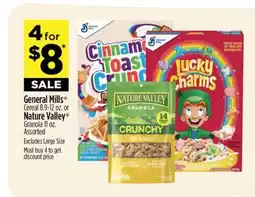 Dollar General General Mills Cereal or Nature Valley Granola offer