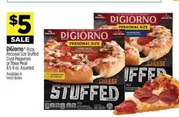 Dollar General DiGiorno Pizza Personal Size Stuffed Crust offer