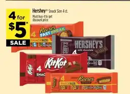 Dollar General Hershey Snack Size 4 ct offer
