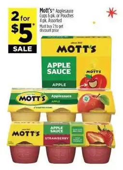 Dollar General Mott's Applesauce offer