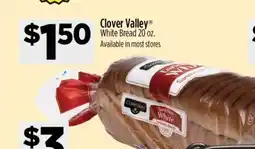 Dollar General Clover Valley White Bread 20 oz offer