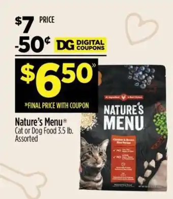 Dollar General Nature's Menu offer