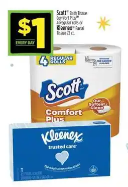 Dollar General Scott Bath Tissue Comfort Plus offer