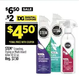 Dollar General STEM Crawling, Flying or Multi Insect Killer 10-12 oz offer