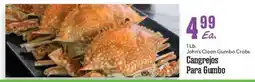 Market Basket John's Clean Gumbo Crabs offer