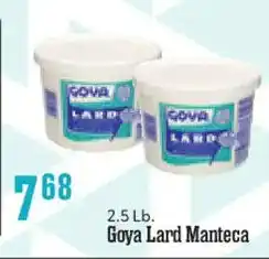 Market Basket Goya Lard Manteca offer