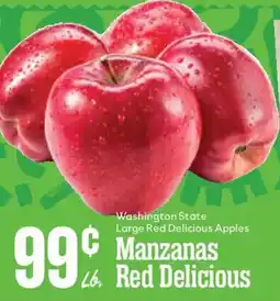 Market Basket Washington State Large Red Delicious Apples offer