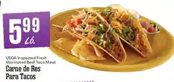 Market Basket Usda Inspected Fresh Marinated Beef Taco Meat offer
