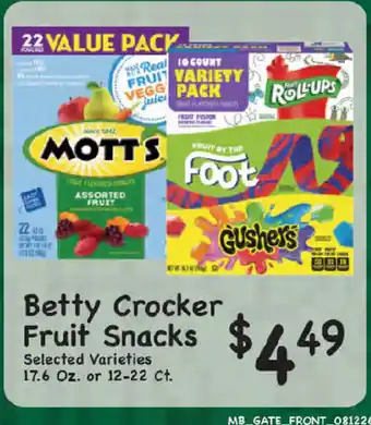 Betty Crocker Fruit Snacks