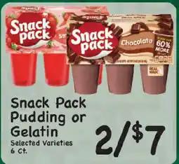 Market Basket Snack Pack Pudding or Gelatin offer