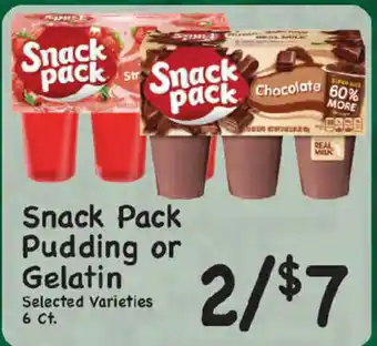Snack Pack Pudding or Gelatin