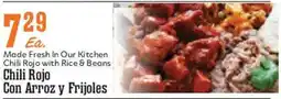 Market Basket Chili Rojo with Rice & Beans offer