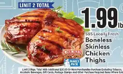 Market Basket S&S Locally Fresh Boneless Skinless Chicken Thighs offer