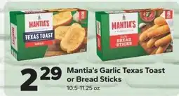 Save a Lot Mantia's garlic texas toast or bread sticks offer