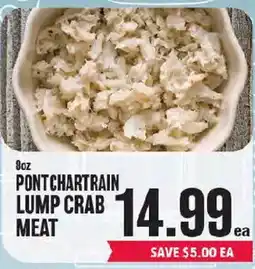 Market Basket Pontchartrain lump crab meat offer