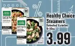 Market Basket Healthy Choice Steamers offer