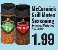 Market Basket McCormick Grill Mates Seasoning offer