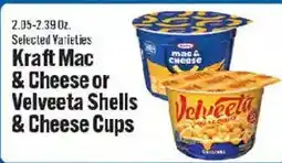 Market Basket Kraft Mac & Cheese or Velveeta Shells & Cheese Cups offer