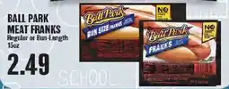 Market Basket Ball Park meat franks offer