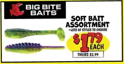 Ollie's BIG BITE BAITS SOFT BAIT ASSORTMENT offer