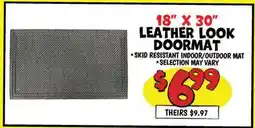 Ollie's LEATHER LOOK DOORMAT offer