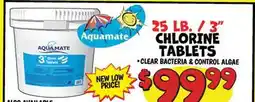 Ollie's AQUAMATE 25 LB. / 3 CHLORINE TABLETS offer