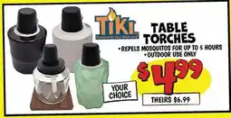Ollie's TIKI TABLE TORCHES offer