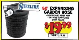 Ollie's STEELTON 50' EXPANDING GARDEN HOSE offer