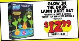 Ollie's GLOW IN THE DARK LAWN DART SET offer