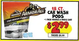 Ollie's ARMOR ALL 18 CT. CAR WASH PODS offer