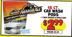 Ollie's ARMORALL 18 CT. CAR WASH PODS offer