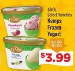 IGA Kemps Frozen Yogurt offer