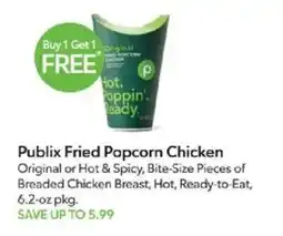 Publix Publix Fried Popcorn Chicken offer