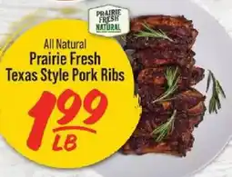 IGA Prairie Fresh Texas Style Pork Ribs offer